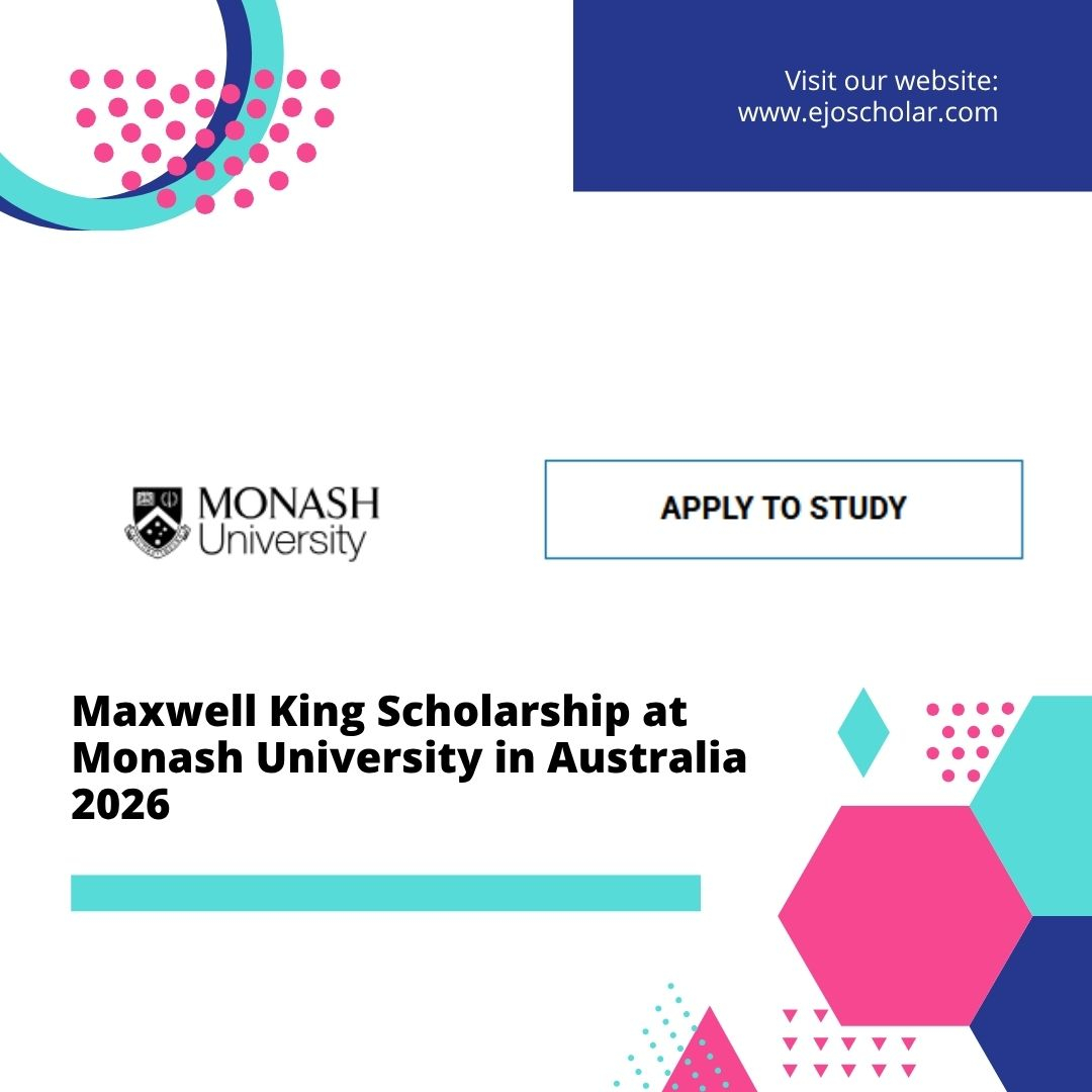 Maxwell King Scholarship 2026 | Fully Funded (Australia )